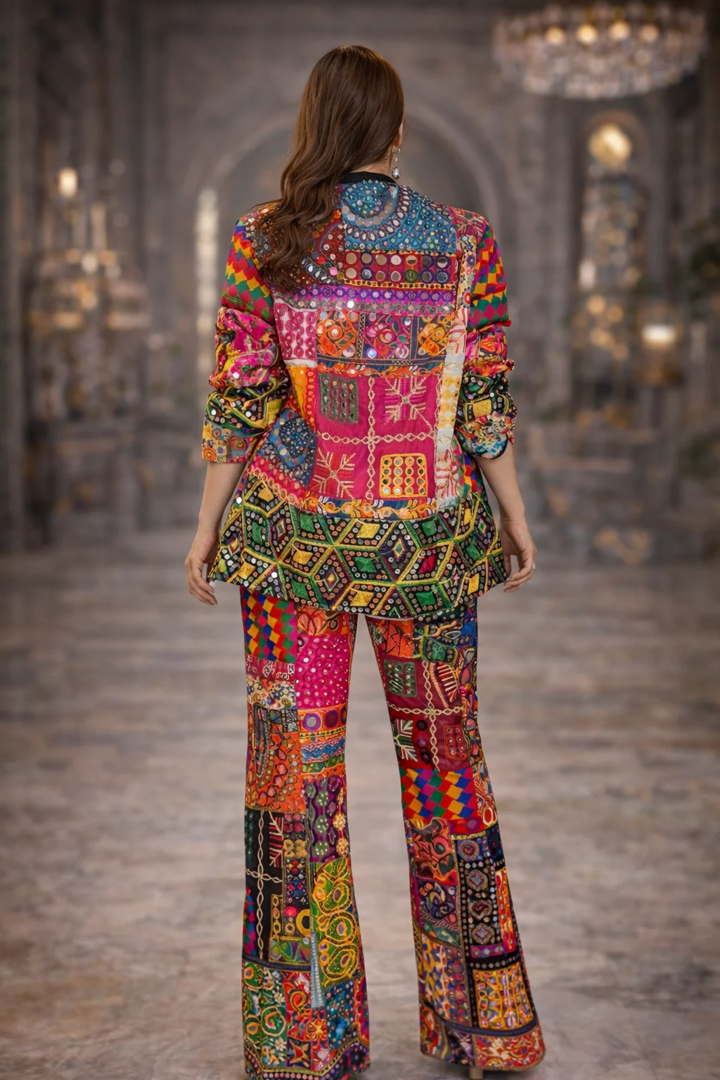 Banjara Blaze Full Patchwork Co-ord Set - Image 3