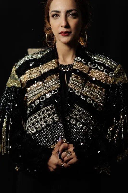 Bling Black And Gold Jacket - Image 2