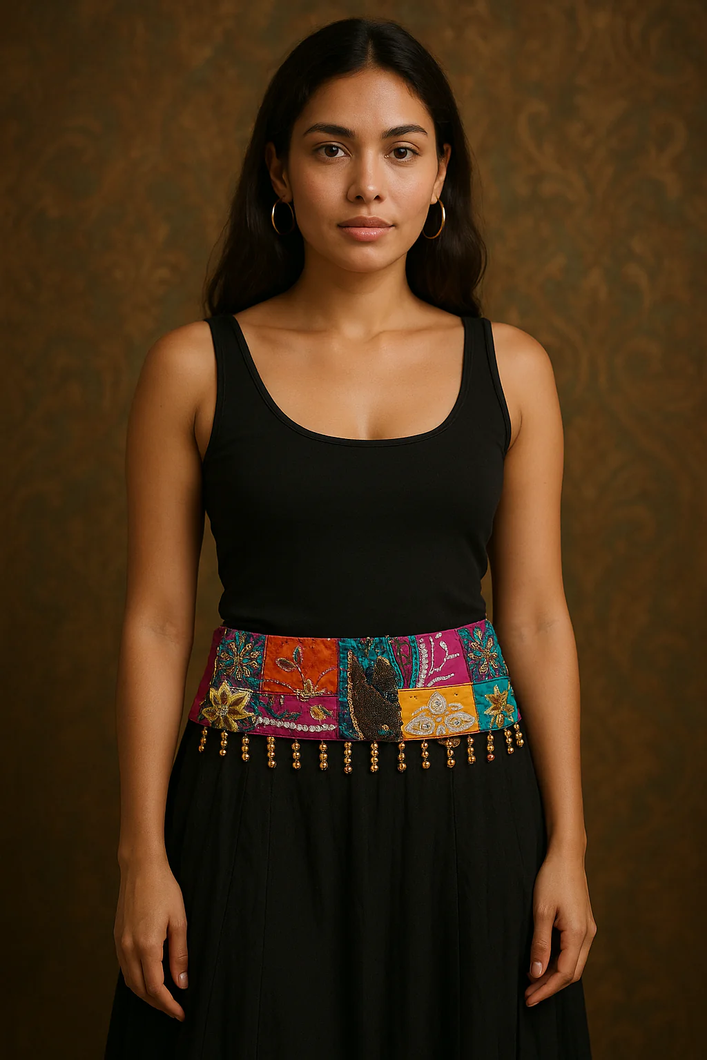 Boho Velvet Patchwork Waistbelt - Image 2