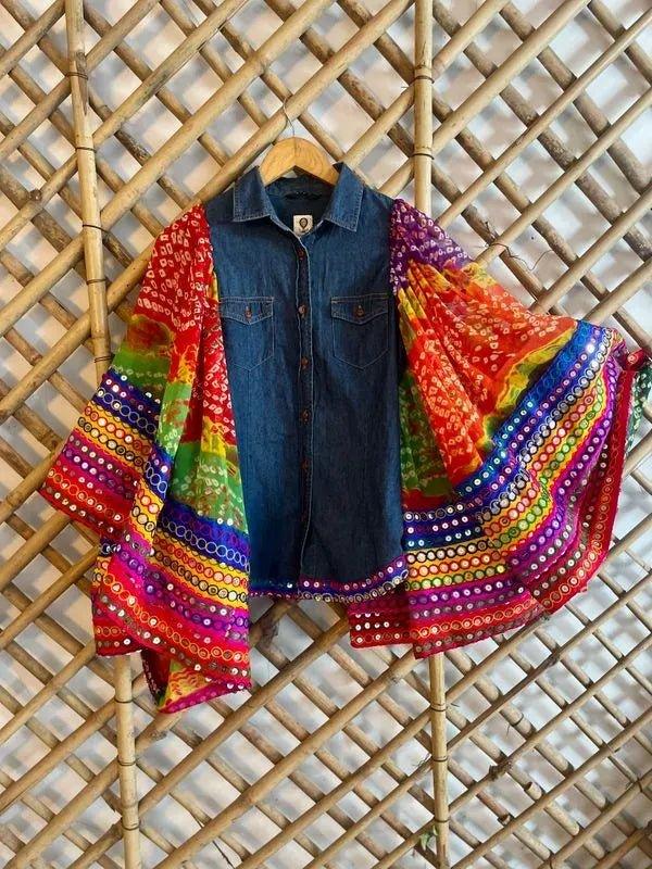 Butterfly Denim Shirt - Image 3