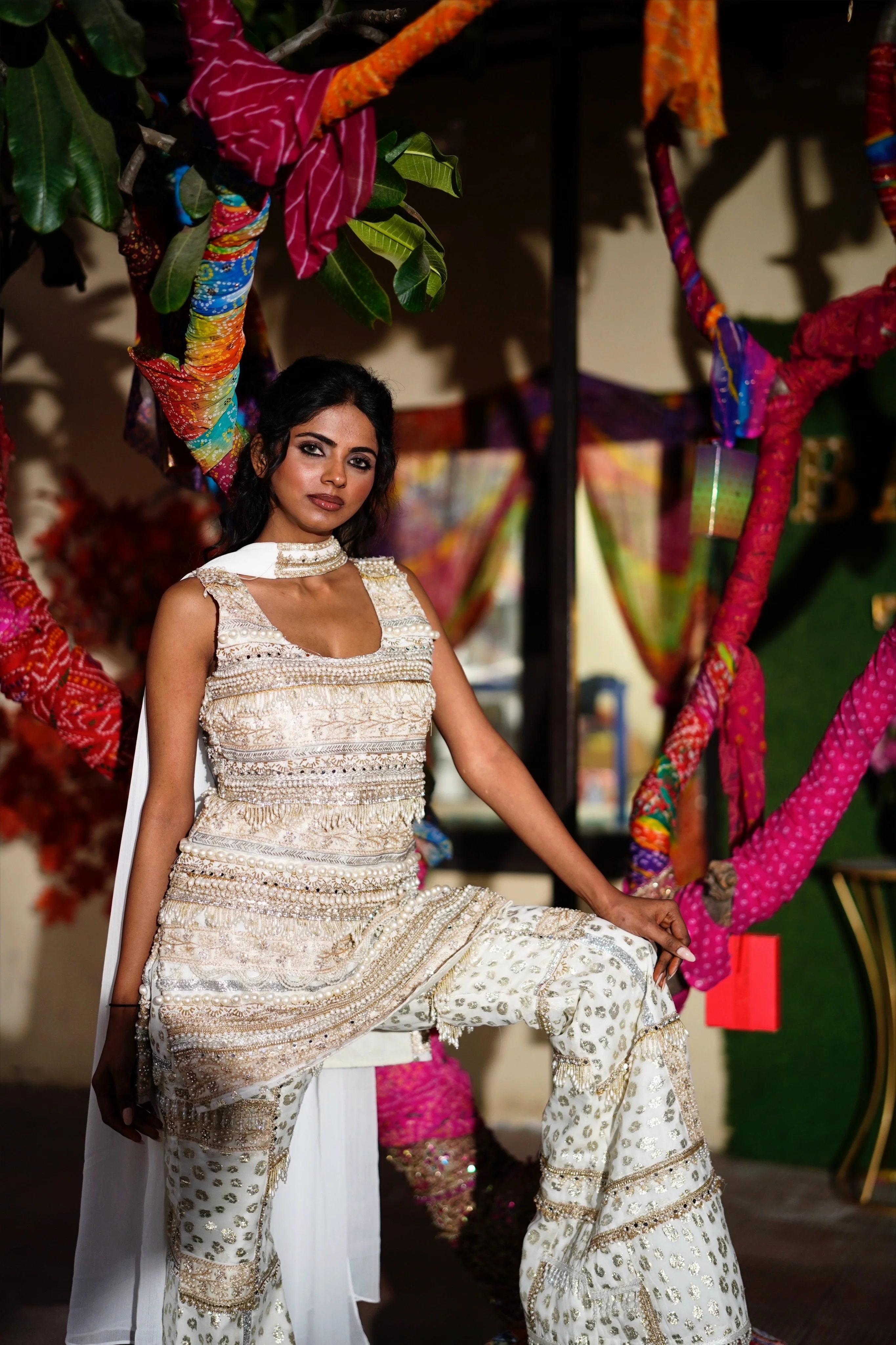 Chaand Khwaab Pearl Sharara - Image 6