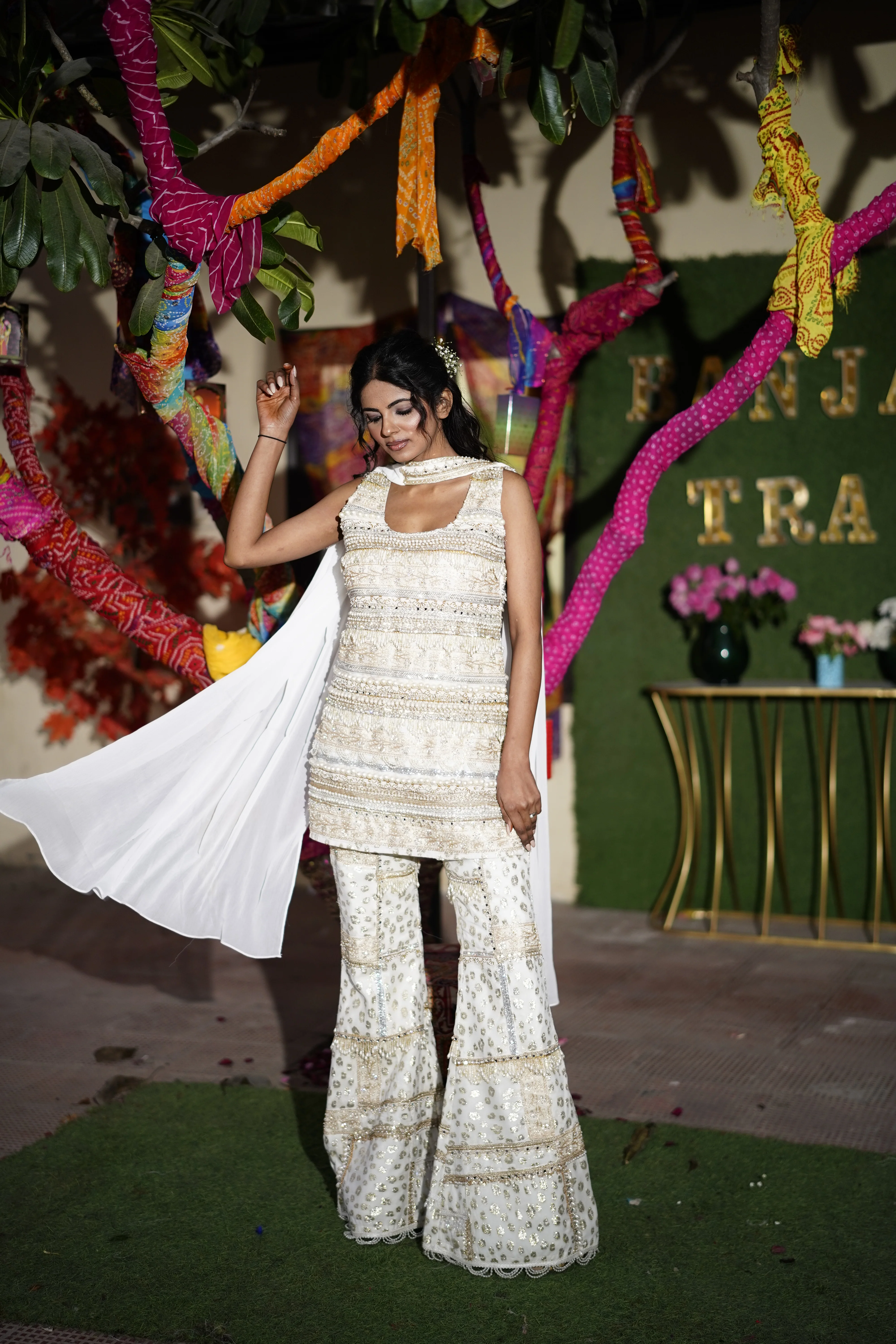 Chaand Khwaab Pearl Sharara - Image 7