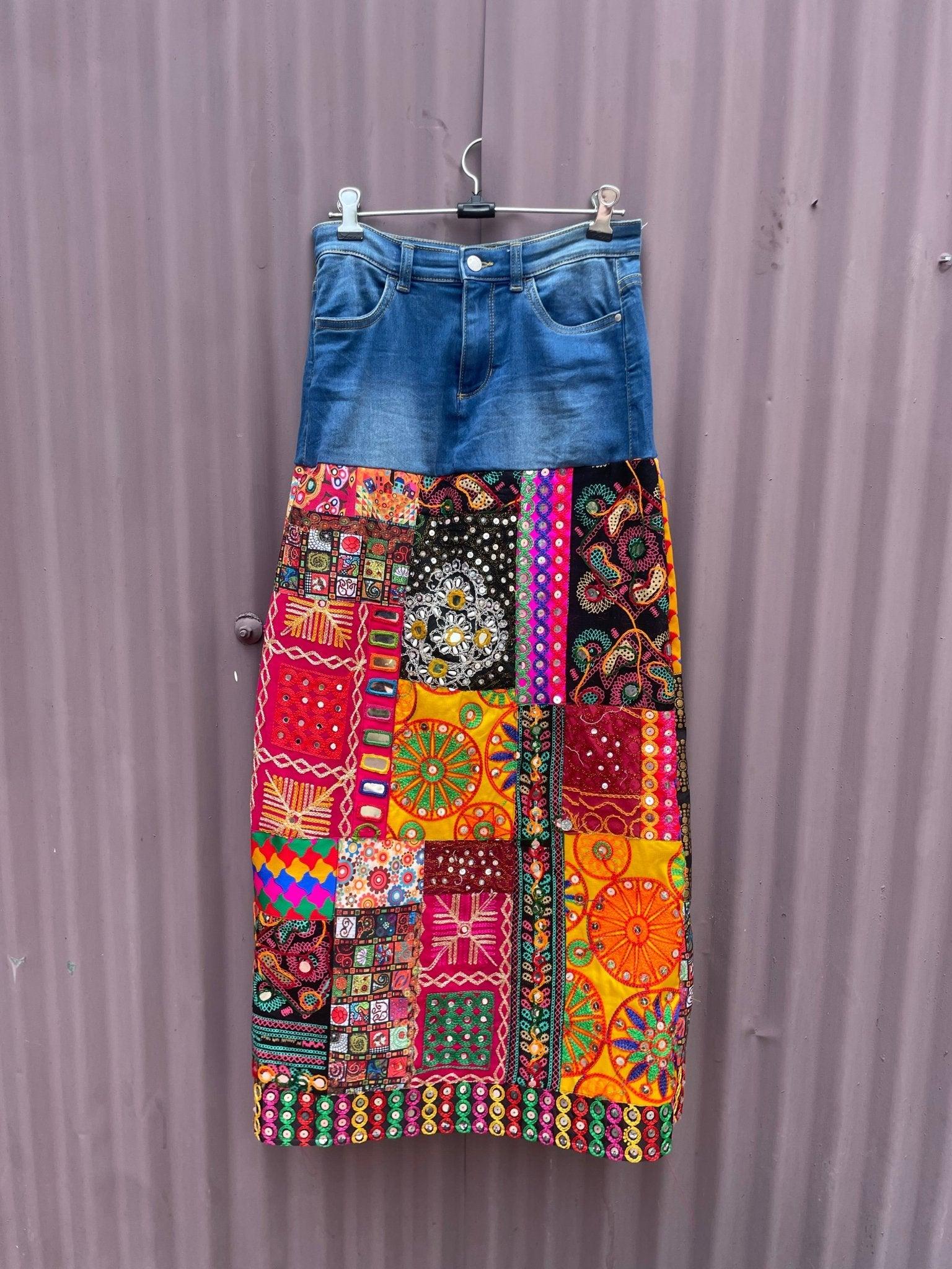 Denim Banjara skirt - Image 3