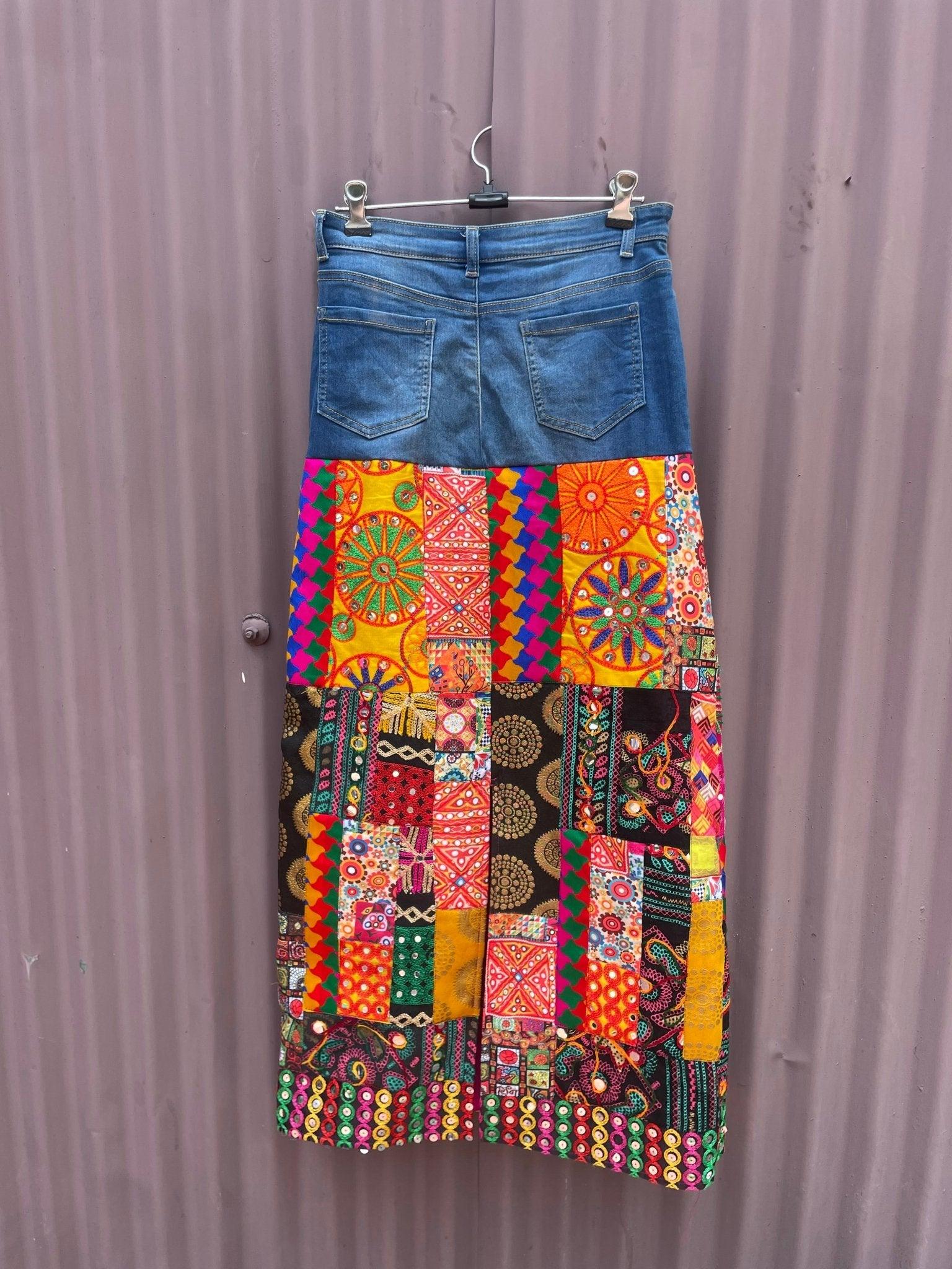 Denim Banjara skirt - Image 4
