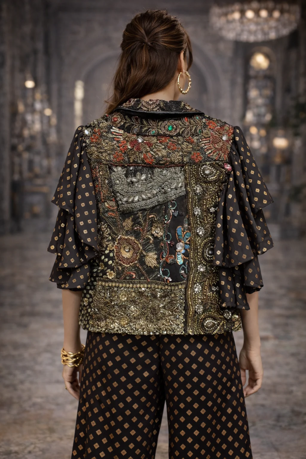 Fiona Embellished Jacket Black - Image 3