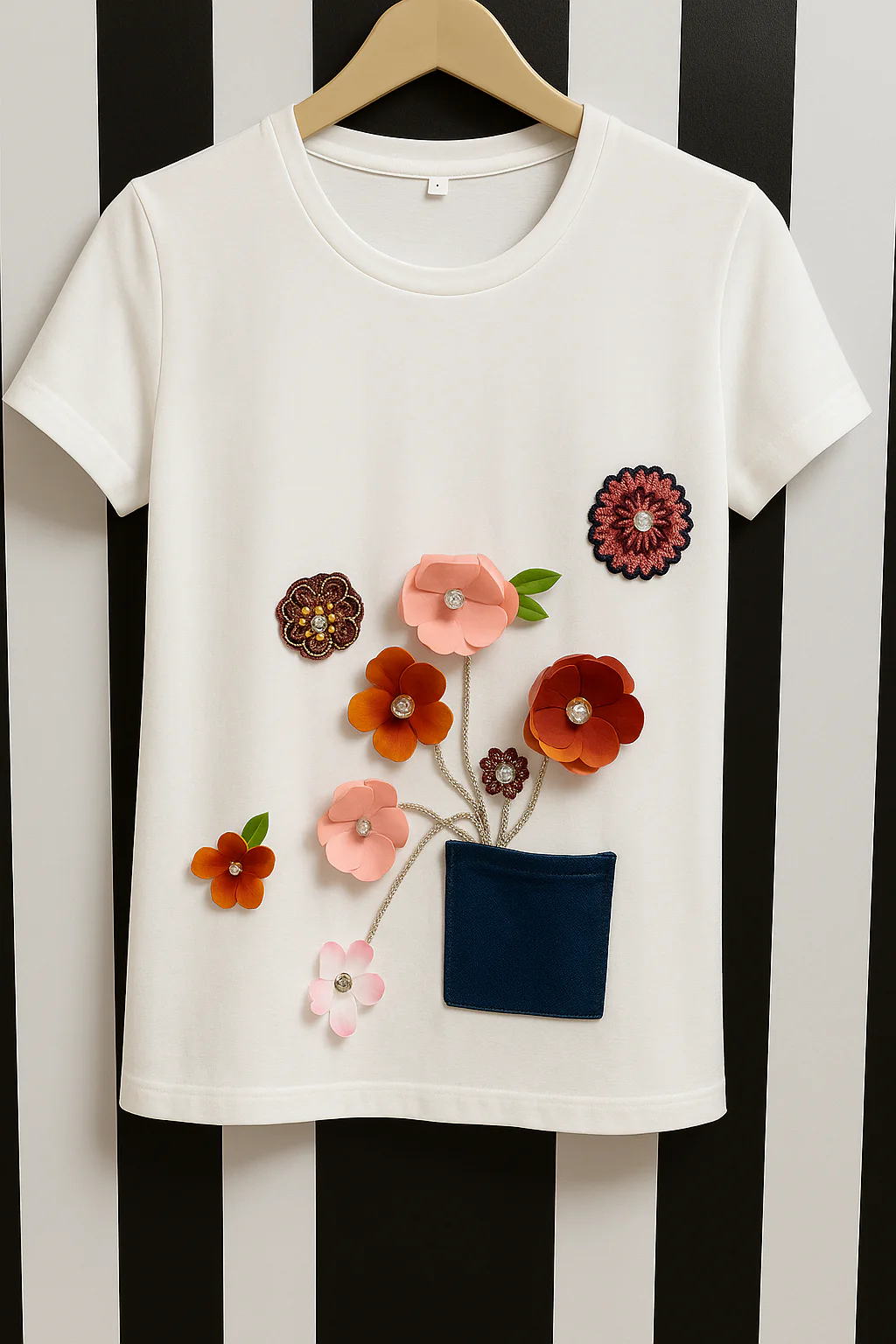 Floral Pocket Bloom T-Shirt - Image 2