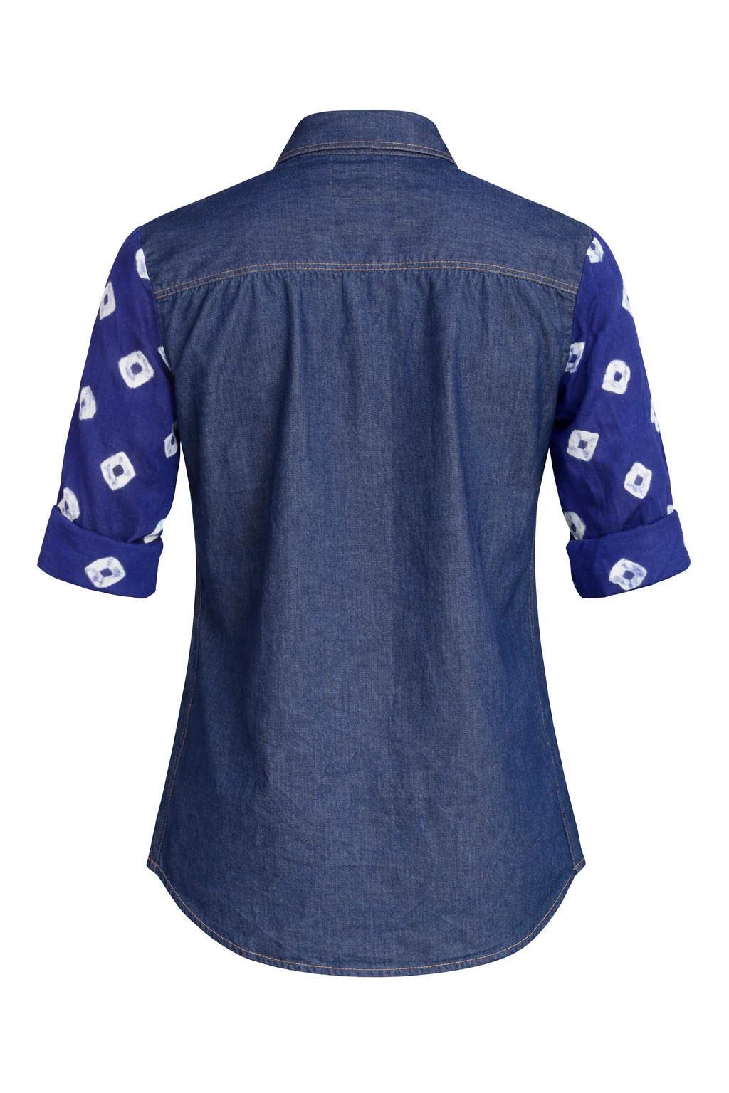 Neelkaar  Ghungroo Bandhani Denim Shirt - Image 4