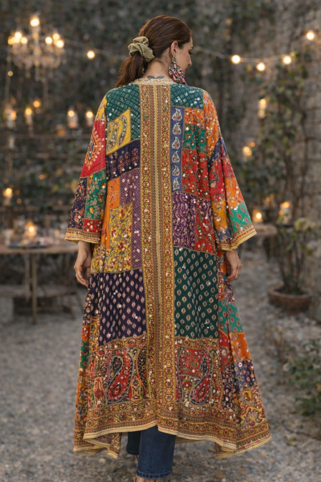 Printed mirror work shrug - Image 3