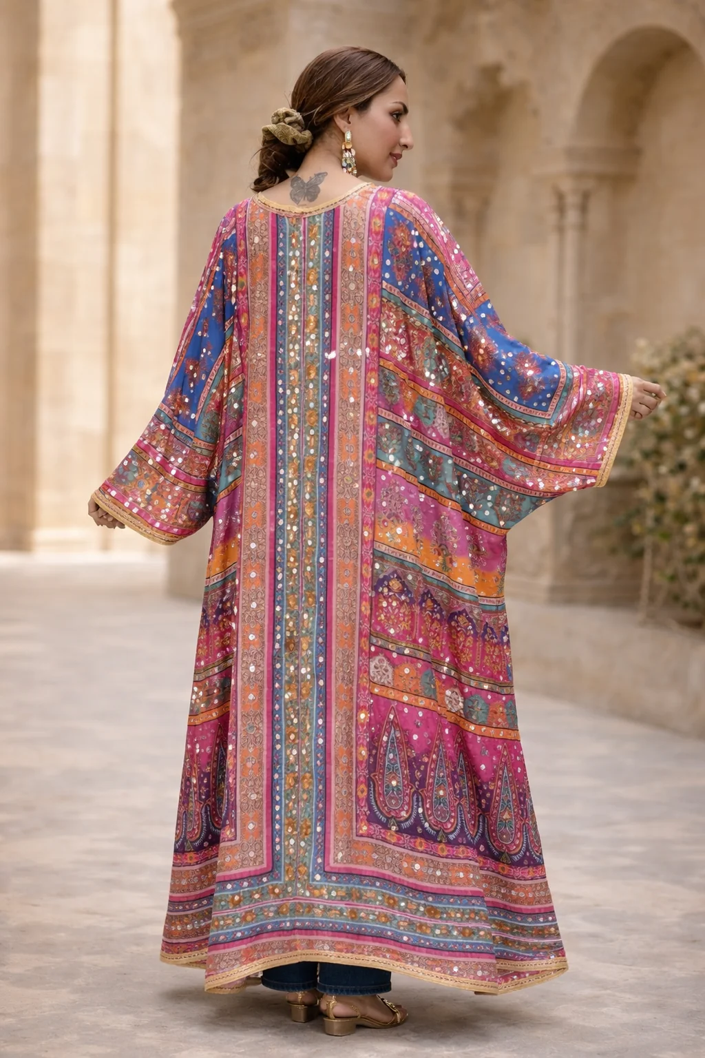Printed mirror work shrug - Image 5