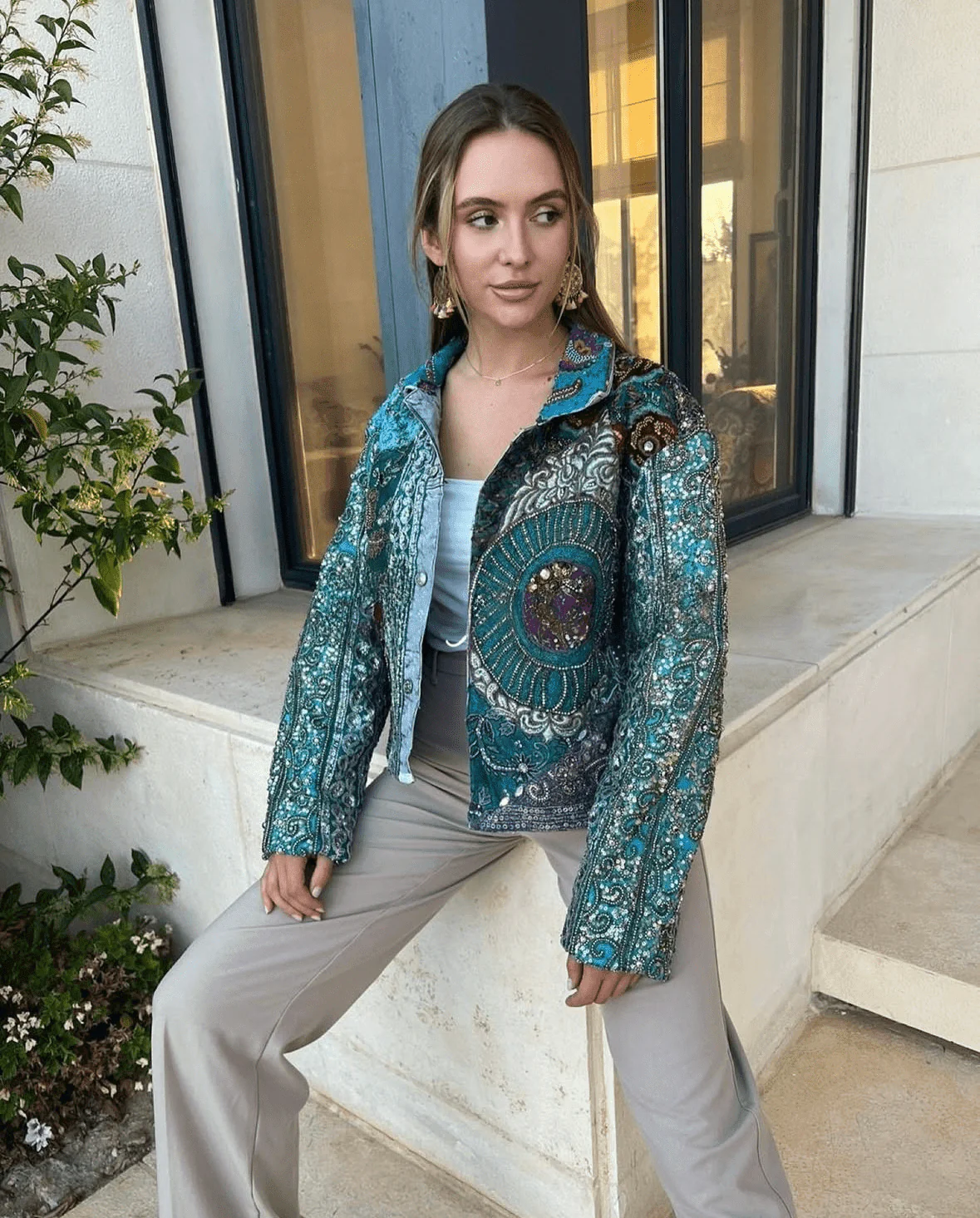 ‘Shehzaadi’- Embellished Jacket - Image 3