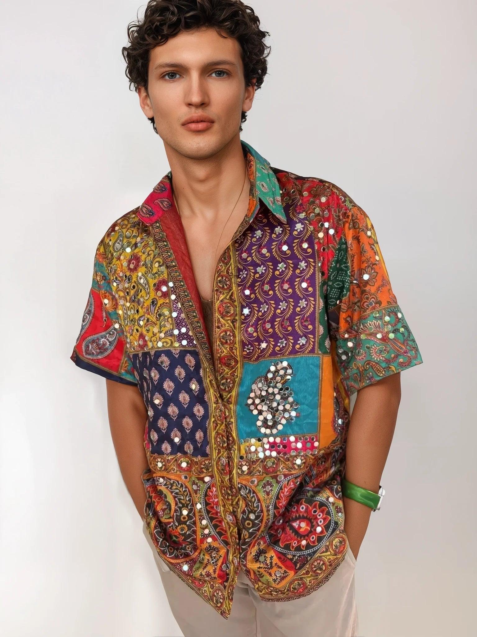 “Sparkle Sutra”-mirror shirt Men