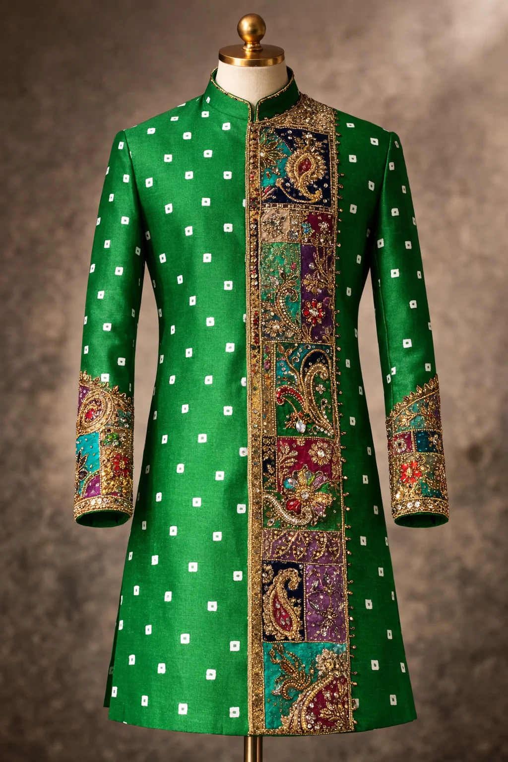 The Emerald Darbar Kurta Set - Image 4