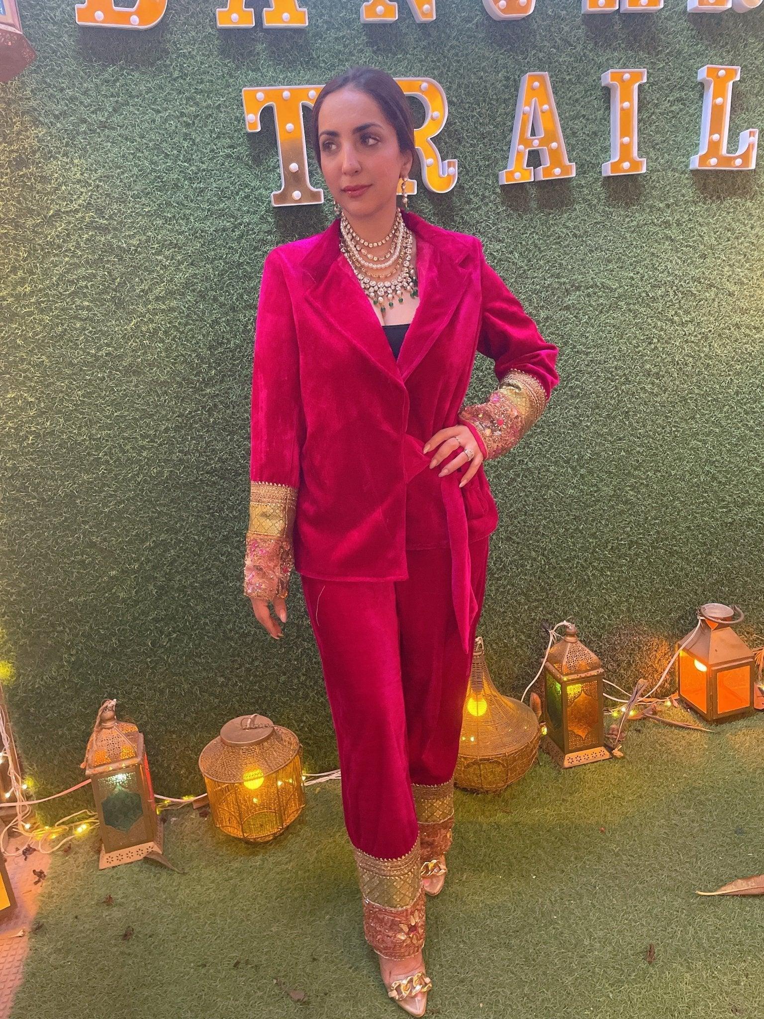 Velvet Embellished Co-Ord Sets - Image 6