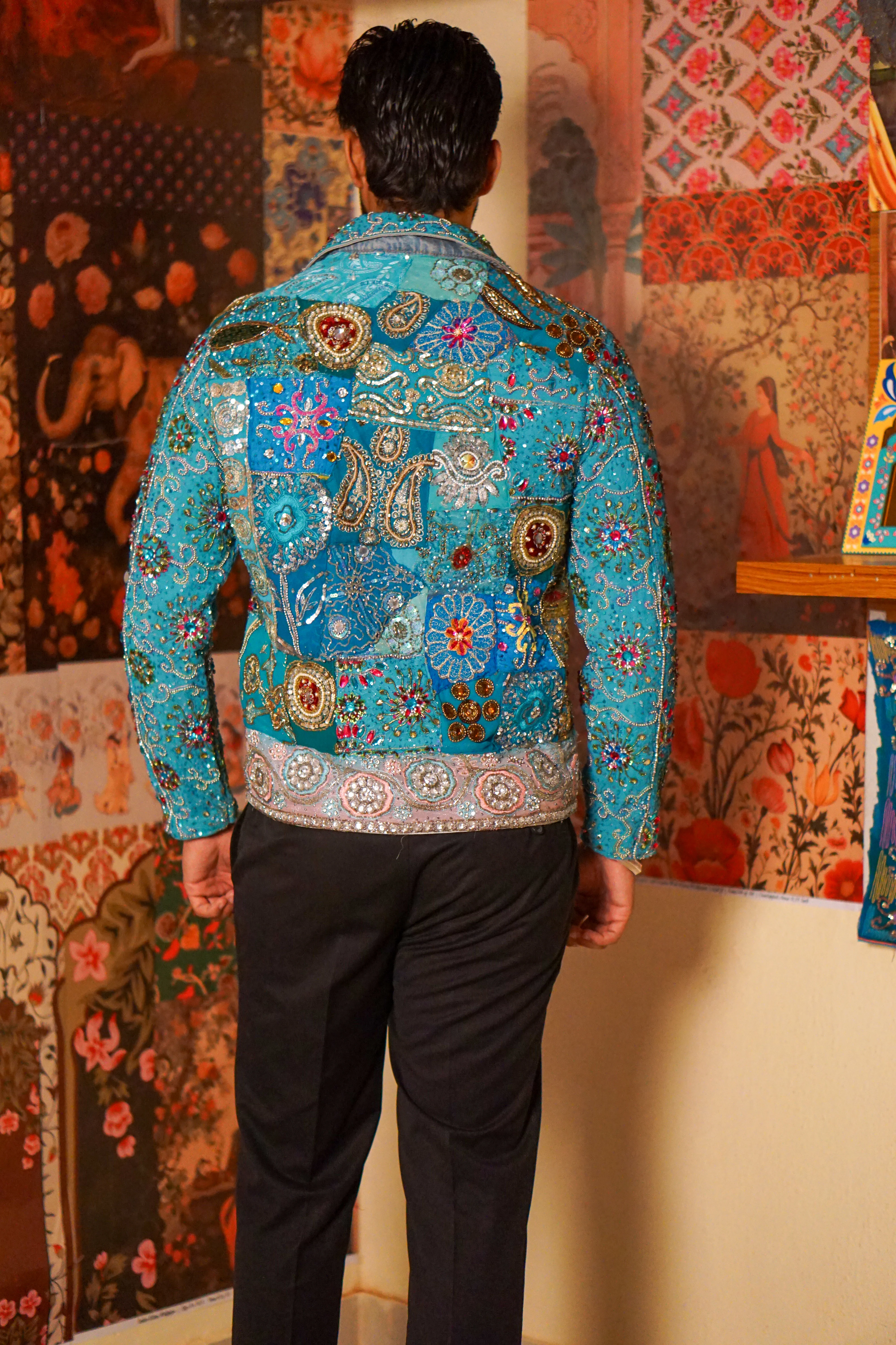 Zar-e-Firoza Regal Embellished  Jacket - Image 3